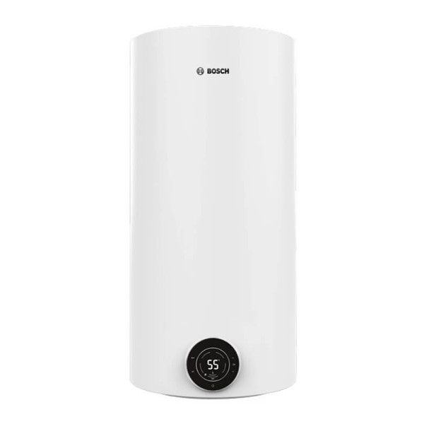 Водонагрівач електр. BOSCH круглий Tronic 4000T, 100л, 2кВт, сухий тен, вертикальний монтаж, електр. кер-ння, B, білий Водонагрівач електр. BOSCH круглий Tronic 4000T, 100л, 2кВт, сухий тен, вертикальний монтаж, електр. кер-ння, B, білий