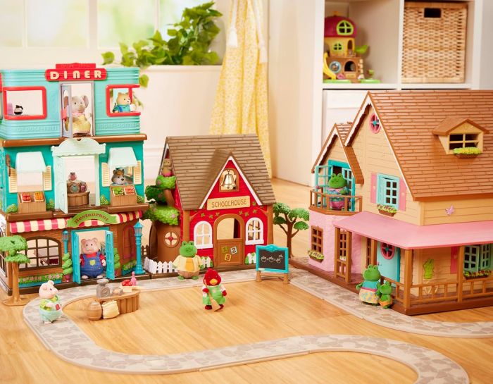 Набір фігурок Li'l Woodzeez Сім'я Кроликів 4од, книжка EN