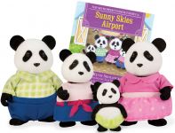 Набір фігурок Li`l Woodzeez Сім'я Панд 4од, книжка EN