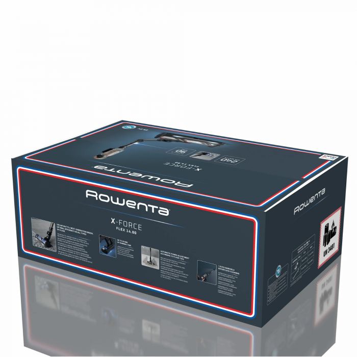 Пилосос Rowenta безпровідний X-Force Flex 14.80 Auto Animal, 240Вт, конт пил -0.65л, автон. робота до 90хв, HEF system 99,9%, чорно-золотий