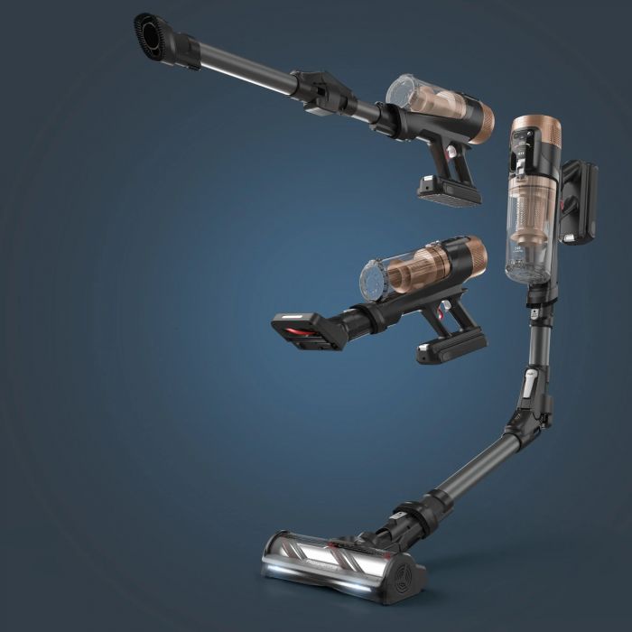 Пилосос Rowenta безпровідний X-Force Flex 14.80 Auto Animal, 240Вт, конт пил -0.65л, автон. робота до 90хв, HEF system 99,9%, чорно-золотий