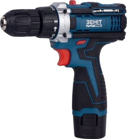 Шурупокрут-дриль акумуляторний Зеніт Профі ЗПША-12/15 S2 12В 2х1.5А·год 25Нм 350·1500об/хв