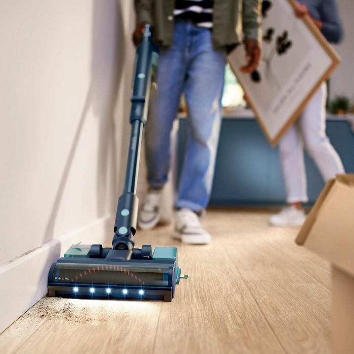 Пилосос Philips безпровідний Flex Series 5000, вологе прибирання, конт пил -0.27л, автон. робота до 60хв, PowerCyclone 10, сіро-зелений Пилосос Philips безпровідний Flex Series 5000, вологе прибирання, конт пил -0.27л, автон. робота до 60хв, PowerCyclone 10, сіро-зелений