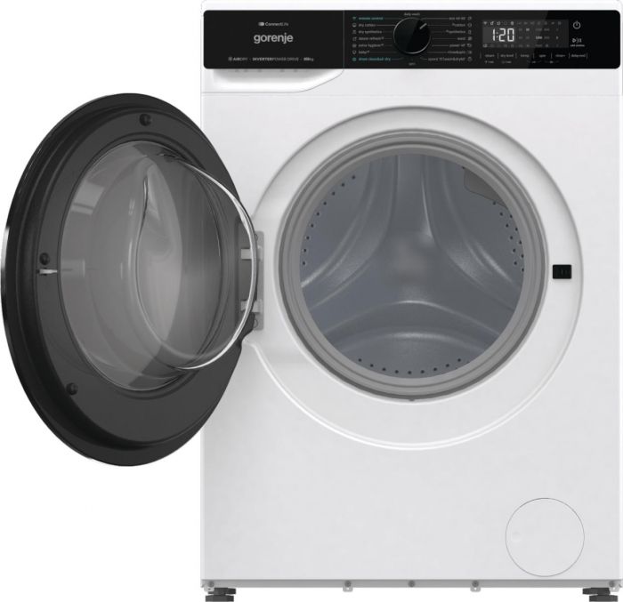 Прально-сушильна машина Gorenje фронтальна, 9(6)кг, 1400, A+, 55см, дисплей, інвертор, Wi-Fi, білий