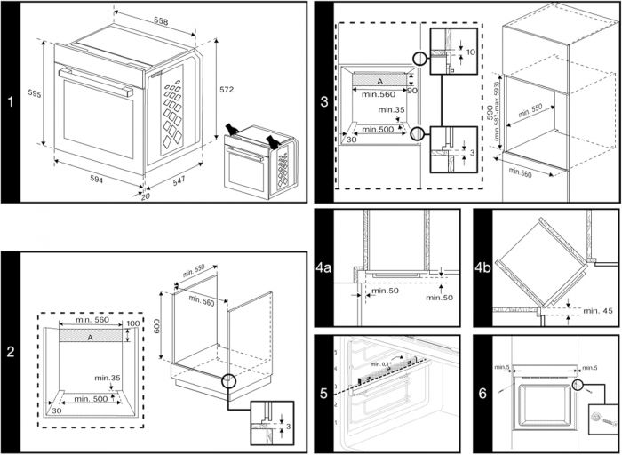 Духова шафа Beko електрична, 72л, A, дисплей, конвекція, чорний