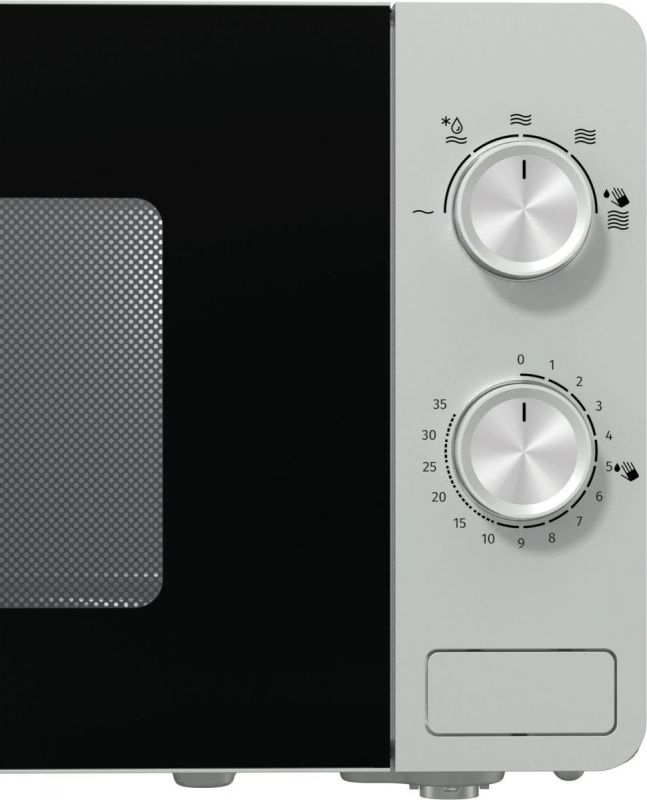 Мікрохвильова піч Gorenje, 20л, мех. керув., 800Вт, сріблястий