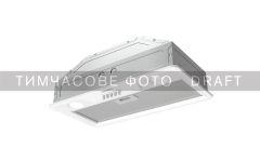 Витяжка Ardesto вбудована, 52см, 450м3ч, метал, 2х1Вт LED, кнопкове, білий