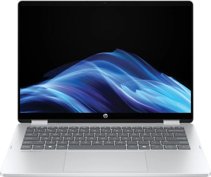 Ноутбук HP OmniBook 5 Flip x360 14" WUXGA IPS Touch, Intel 5-120U, 16GB, F512GB, UMA, DOS, сріблястий