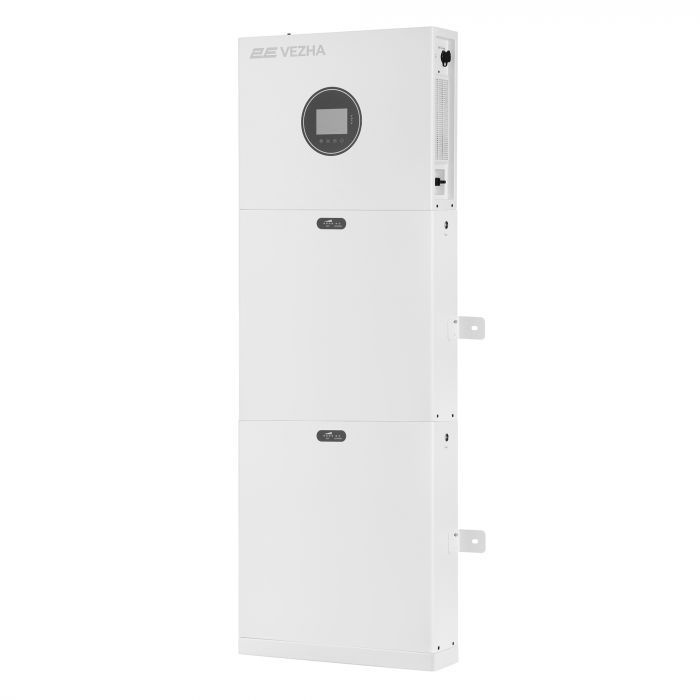 Система резервного живлення 2E PowerWall Vezha, 5000 Вт, 10.24 кВт/год, MPPT 5.5 кВт, WiFi, розширення ємності, паралельне підключення