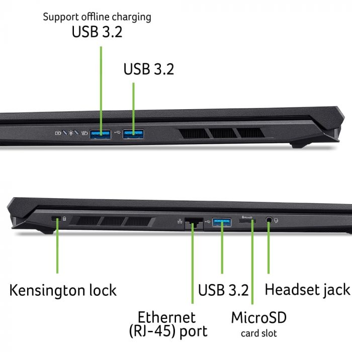 Ноутбук Acer Nitro V 16 ANV16-42 16" WUXGA IPS, AMD R7-260, 32GB, F1TB, NVD5060-8, Lin, чорний