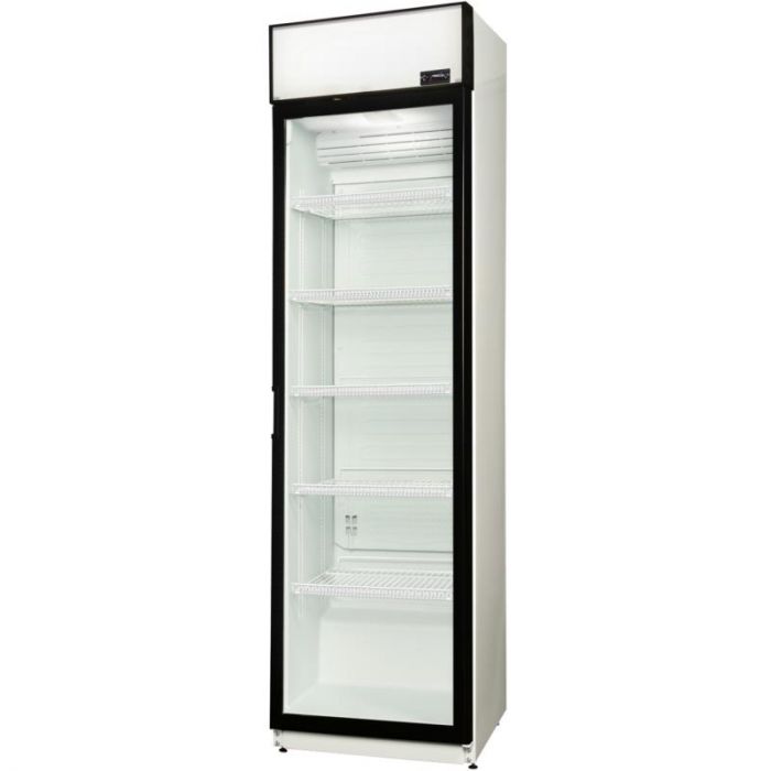 Холодильна вітрина Snaige, 202.5x60х60, 385л, полок - 5, зон - 1, бут-224, 1дв., ST, банер, білий