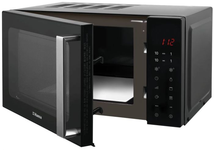 Мікрохвильова піч Hansa, 20л, електрон. керування, без поворотного столу, 700Вт, гриль, чорний