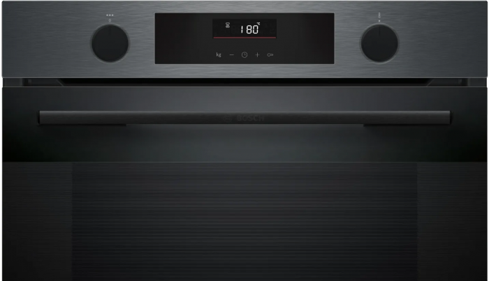 Духова шафа Bosch електрична, 76л, A, дисплей, конвекція, телескопічні направляючі, темно-сірий