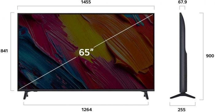 Телевізор 65" LG QNED  4K 60Hz Smart WebOS Black