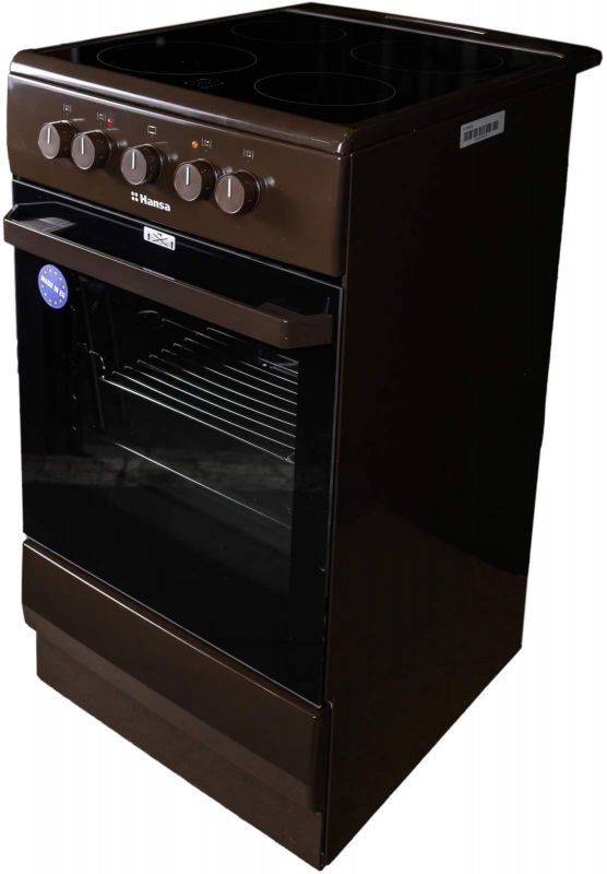 Плита Hansa електрична склокерамічна, 50х60см, 68л, коричневий