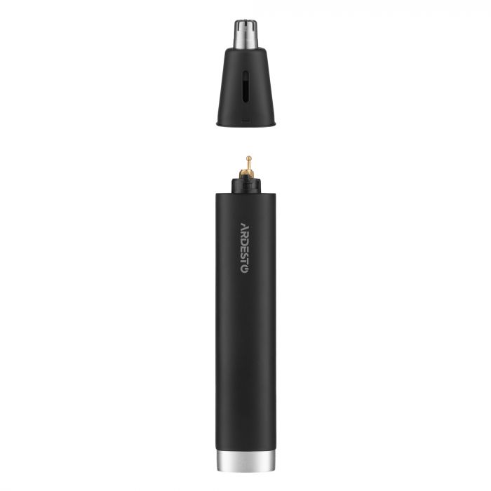 Тример Ardesto TR-PWP, для носа і вух, сталь,USB-C > USB-A, чорний