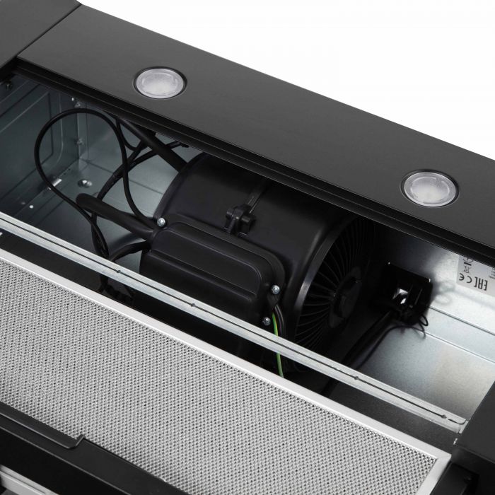 Витяжка ARDESTO телескопічна, 60см, 450м3ч, метал, 2х1Вт LED, кнопкове, чорний