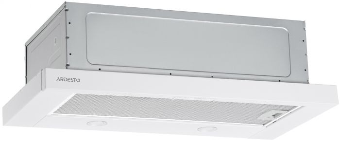 Витяжка ARDESTO телескопічна, метал, 60см, 450м3ч, метал, 2х1Вт LED, кнопкове, білий