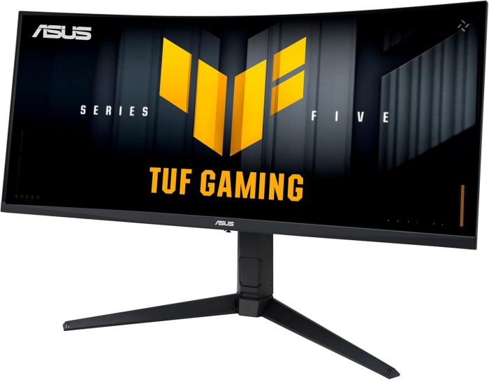 Монітор Asus 34" TUF Gaming VG34WQML5A 2xHDMI, 2xDP, 3xUSB, MM, VA, 3440x1440, 21:9, 250Hz, 0.5ms, sRGB 130%, CURVED, AdaptiveSync, HAS, HDR400