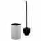 Набір щітка для унітазу з підставкою Ardesto Vigor 9.9x15/39см, поліпропілен, нержавіюча сталь, сірий