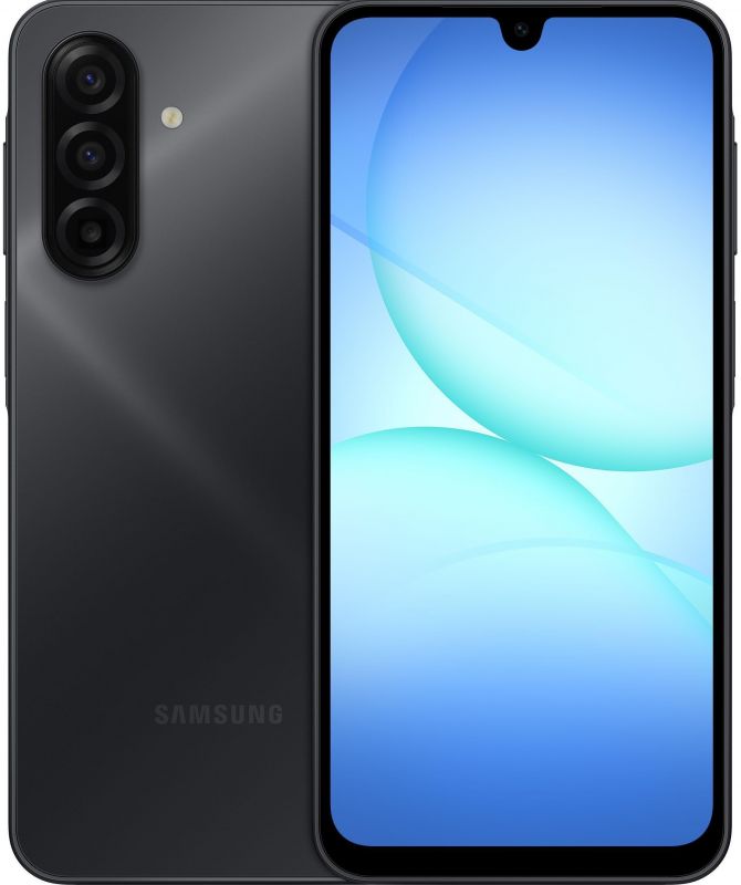 Смартфон Samsung Galaxy A17 (A175) 6.7" 4/128ГБ, 2SIM, 5000мА•год, чорний Смартфон Samsung Galaxy A17 (A175) 6.7" 4/128ГБ, 2SIM, 5000мА•год, чорний