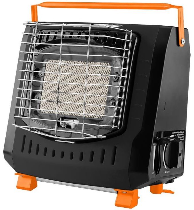 Обігрівач газовий Neo Tools, 2.2кВт, 160г/год, картриджний, регулятор, п'єзопідпал, чорний