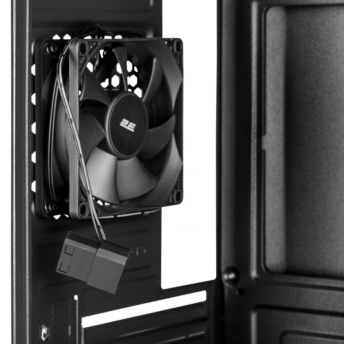 Корпус 2E TeamX TMX04 з БЖ 2E ATX500W, 2xUSB3.0, 1x80мм, VGA 220мм, mATX, чорний