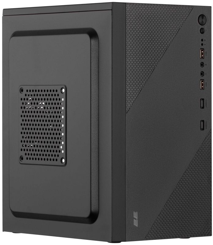Корпус 2E TeamX TMX04 з БЖ 2E ATX500W, 2xUSB3.0, 1x80мм, VGA 220мм, mATX, чорний