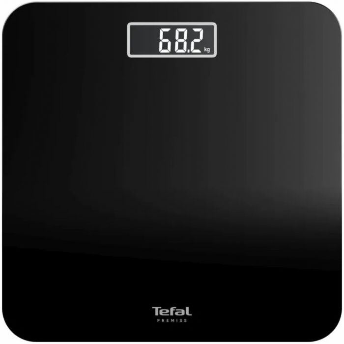 Ваги Tefal підлогові Premiss, 160кг, AAAx2 в комплекті, скло, чорний