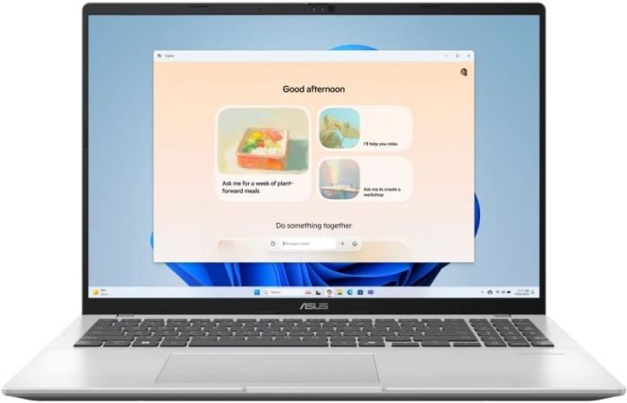 Ноутбук ASUS Vivobook 16 X1607CA-MB059 16" WUXGA IPS, Intel Ultra 5 225H, 16GB, F512GB, UMA, noOS, Сріблястий