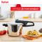 Скороварка Tefal Secure Trendy, 6л, з паровим кошиком, нержавіюча сталь, пластик