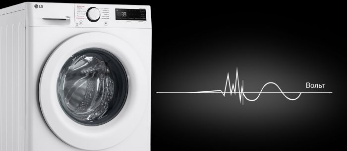 Пральна машина LG фронтальна, 10кг, 1400, A, 57см, дисплей, пара, інвертор, білий