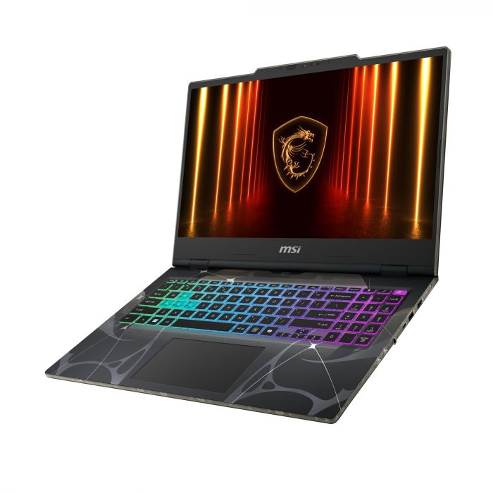 Ноутбук MSI Cyborg 15 B2RWEKG-420XUA 15.6" FHD, Intel 7-240H, 16GB, F1TB, NVD5050-8, DOS, Напівпрозорий чорний