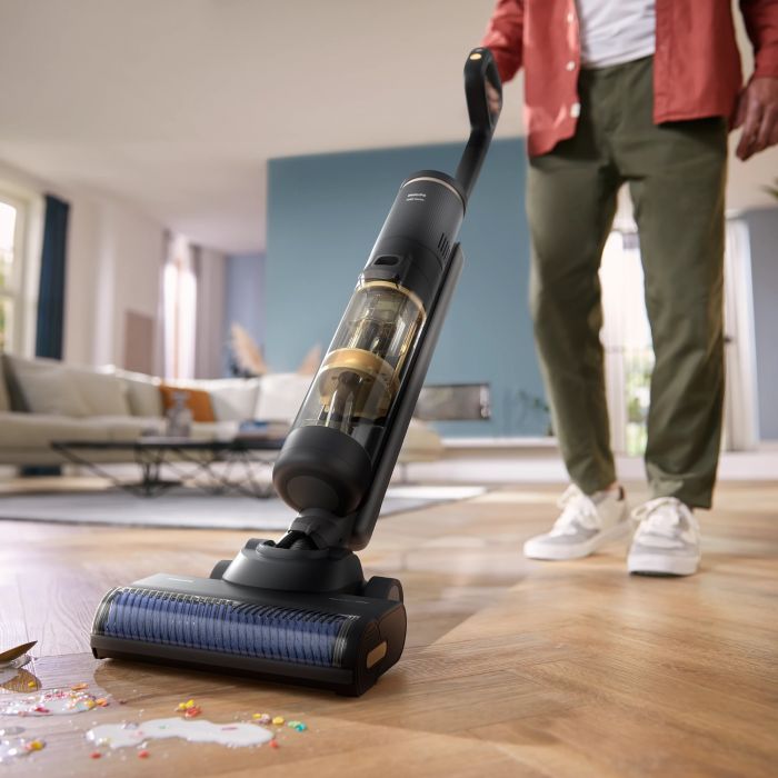 Пилосос Philips безпровідний Series 7000 AquaTrio, вологе прибирання, конт пил -0.42л, автон. робота до 45хв, PowerCyclone Aqua, чорний Пилосос Philips безпровідний Series 7000 AquaTrio, вологе прибирання, конт пил -0.42л, автон. робота до 45хв, PowerCyclone Aqua, чорний