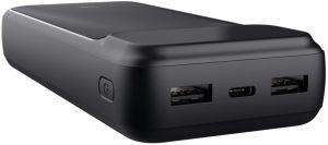 Акумулятор портативний літій-іонний power bank Trust Avala, 20000мА·год, 2хUSB-A/USB-C, 20W, PD/QC 3.0, чорний