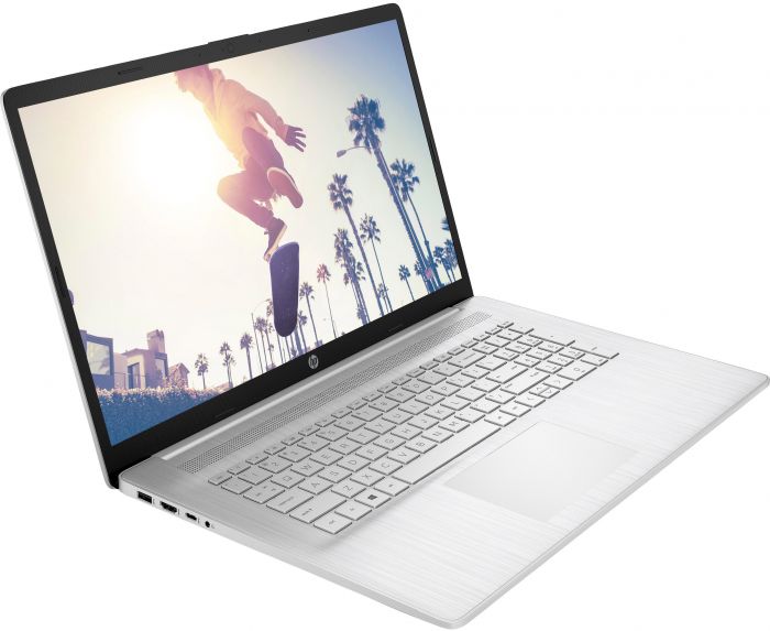 Ноутбук HP 17-cp2039ua 17.3" FHD IPS AG, AMD R5-7520U, 16GB, F1TB, UMA, DOS, сріблястий
