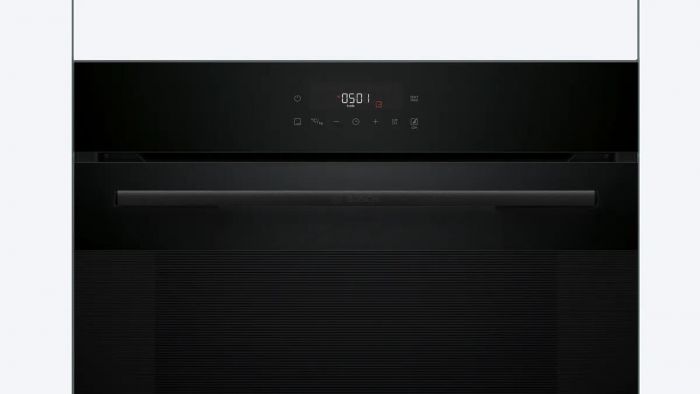 Духова шафа Bosch електрична, 76л, A, дисплей, конвекція, телескопічні направляючі, soft closing, чорний