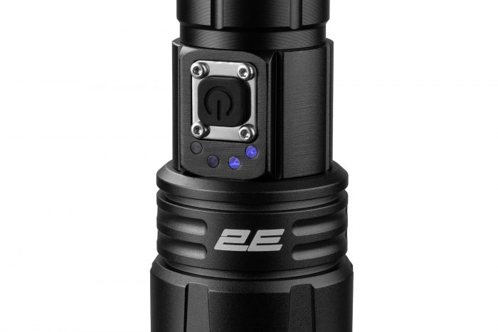 Ліхтар ручний акумуляторний 2E FLBL1822P70 USB-C 2200мА·год 1200лм 20Вт 5 режимів освітлення функція Power Bank IP44 0.26кг