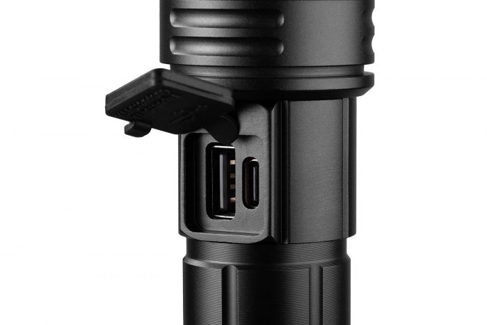 Ліхтар ручний акумуляторний 2E FLBL1822P70 USB-C 2200мА·год 1200лм 20Вт 5 режимів освітлення функція Power Bank IP44 0.26кг