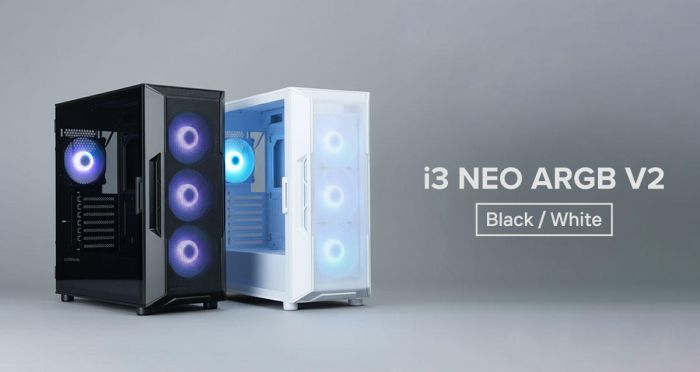 Корпус Zalman I3 Neo ARGB V2 без БЖ, 2xUSB3.0, 1x Type C, 4x120мм, ARGB, VGA 355мм, LCS ready, TG Side Panel, ATX, білий