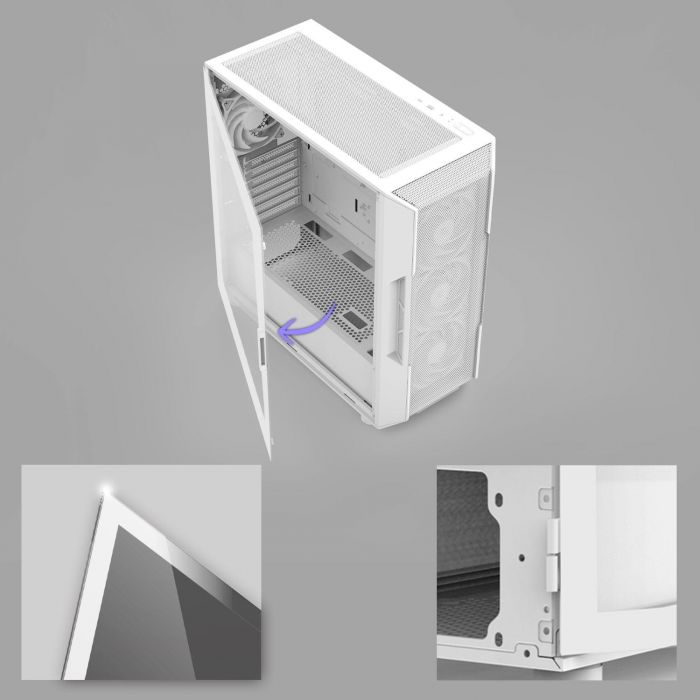 Корпус Zalman I3 Neo V2 без БЖ 2xUSB3.0, 1x Type C, 4x120мм RGB, VGA 400мм, LCS ready, TG Side Panel, ATX, білий