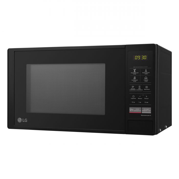Мікрохвильова піч LG, 20л, електрон. керування, 700Вт, дисплей, чорний