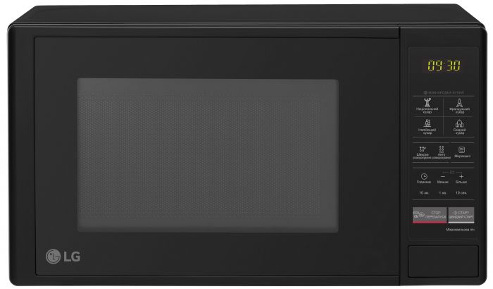 Мікрохвильова піч LG, 20л, електрон. керування, 700Вт, дисплей, чорний