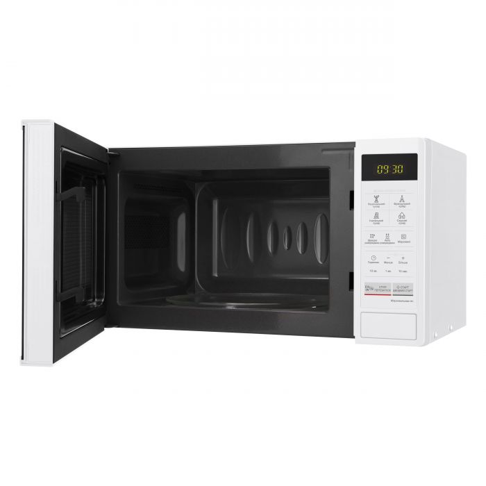Мікрохвильова піч LG, 20л, електрон. керування, 700Вт, дисплей, білий