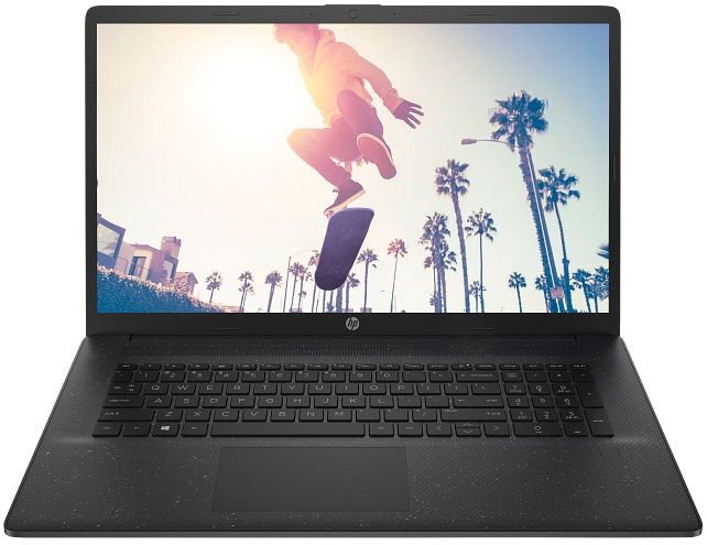 Ноутбук HP 17-cp2029ua 17.3" FHD IPS AG, AMD R5-7520U, 16GB, F512GB, UMA, DOS, чорний