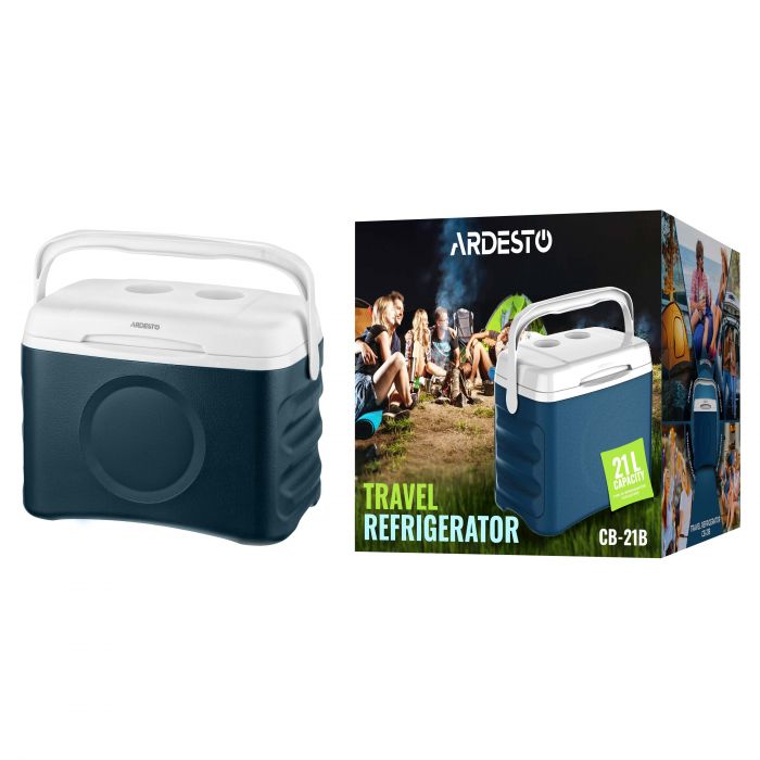 Холодильник дорожній ARDESTO, 21л, ак.холоду, 3.7 кг, синій