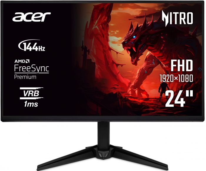Монітор Acer 23.8" QG241YP6bip HDMI, DP, IPS, 144Hz, 1ms, FreeSync