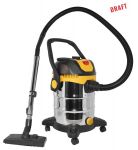 Пилосос професійний 2E PowerClean 30S 1200Вт 17кПа контейнер 30л розетка 220В/2000Вт вологе/сухе прибирання функція повітродувки IPX4 6.3кг