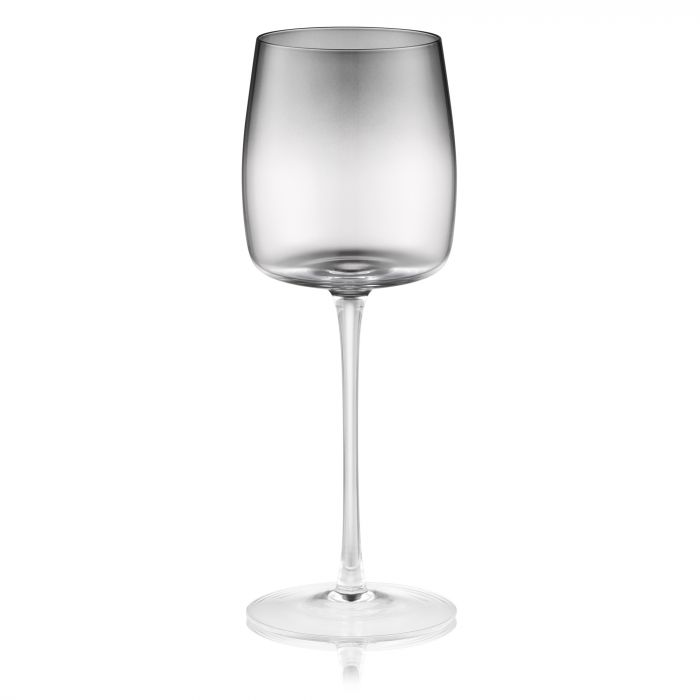 Набір келихів для вина ARDESTO Black Mars Mira 410мл, 2шт, скло, сірий