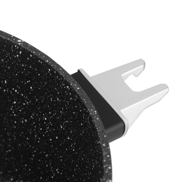 Каструля зі скляною кришкою ARDESTO Gemini Bari, 2.5л, алюміній, чорний